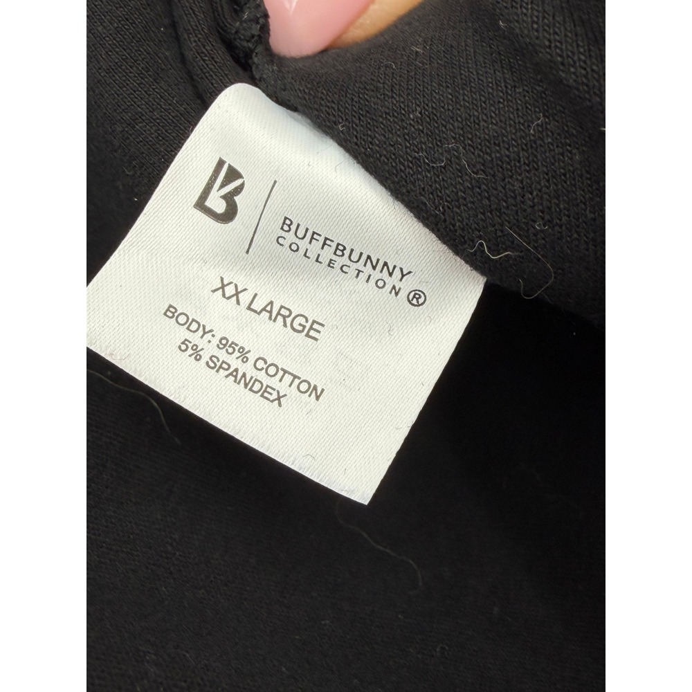 BuffBunny Collection Cotton Black Sports Bra Yoga Gym - Picture 4 of 4